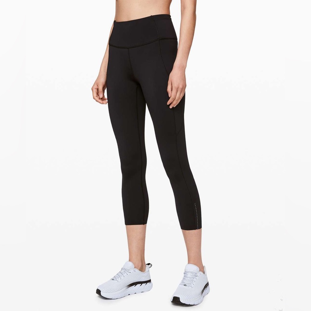 lululemon athletica Black High-Rise Cropped Leggings